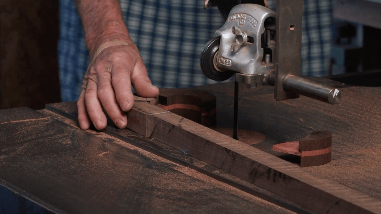 Bandsawing a Walking Cane