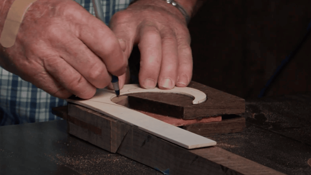 Marking out a Walking Cane